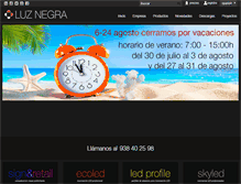 Tablet Screenshot of luznegra.net